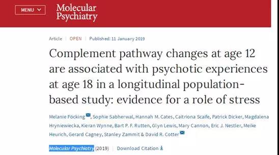 Molecular Psychiatryl(f)